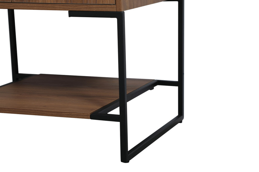 24" Single Bathroom Vanity, Walnut Brown