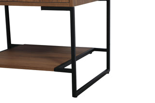 24" Single Bathroom Vanity, Walnut Brown