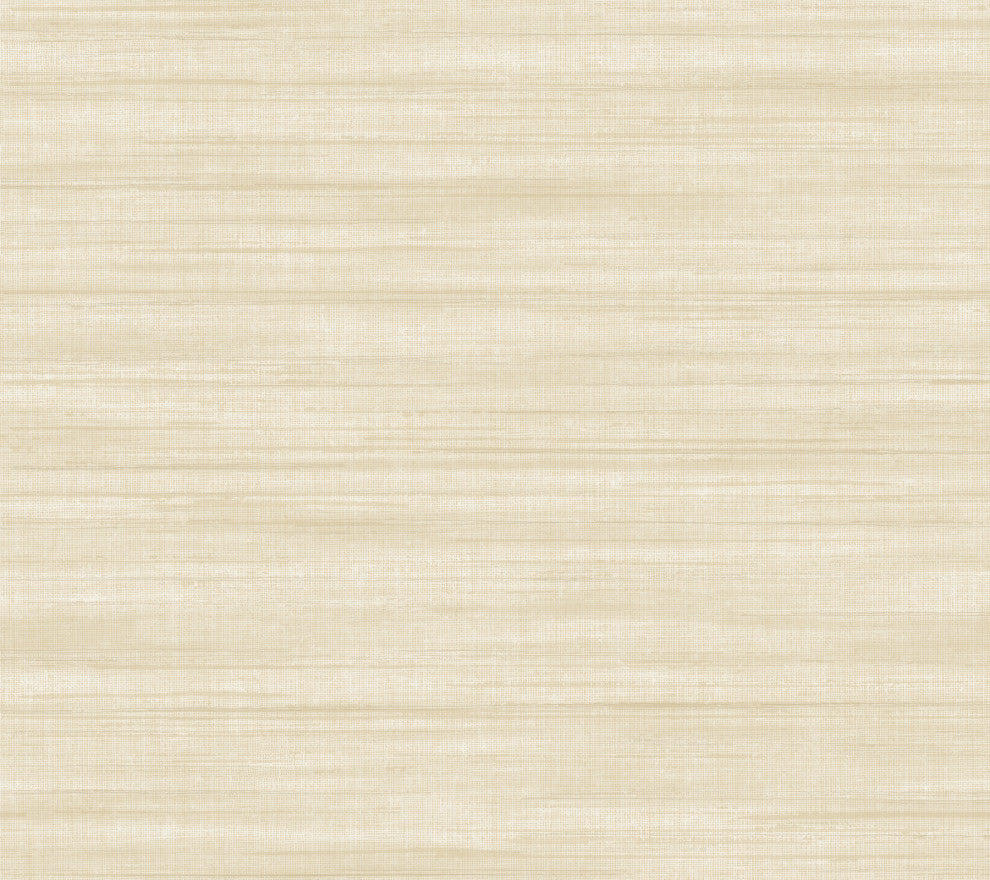 Brushed Linen Ivory Wallpaper