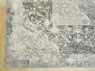 Gray Distressed Bohemian Moderno Medallion Rug, 5' 3 X 7' 6