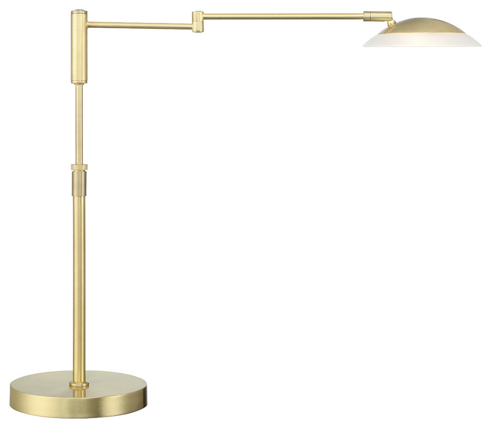 Meran Turbo Table Lamp, Satin Brass