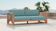 Anguilla Waterproof Fabric Upholstered Outdoor Sofa, Blue
