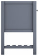 CastelloUSA Alicia 30" Freestanding Vanity, Base Only, Gray, Chrome Handles