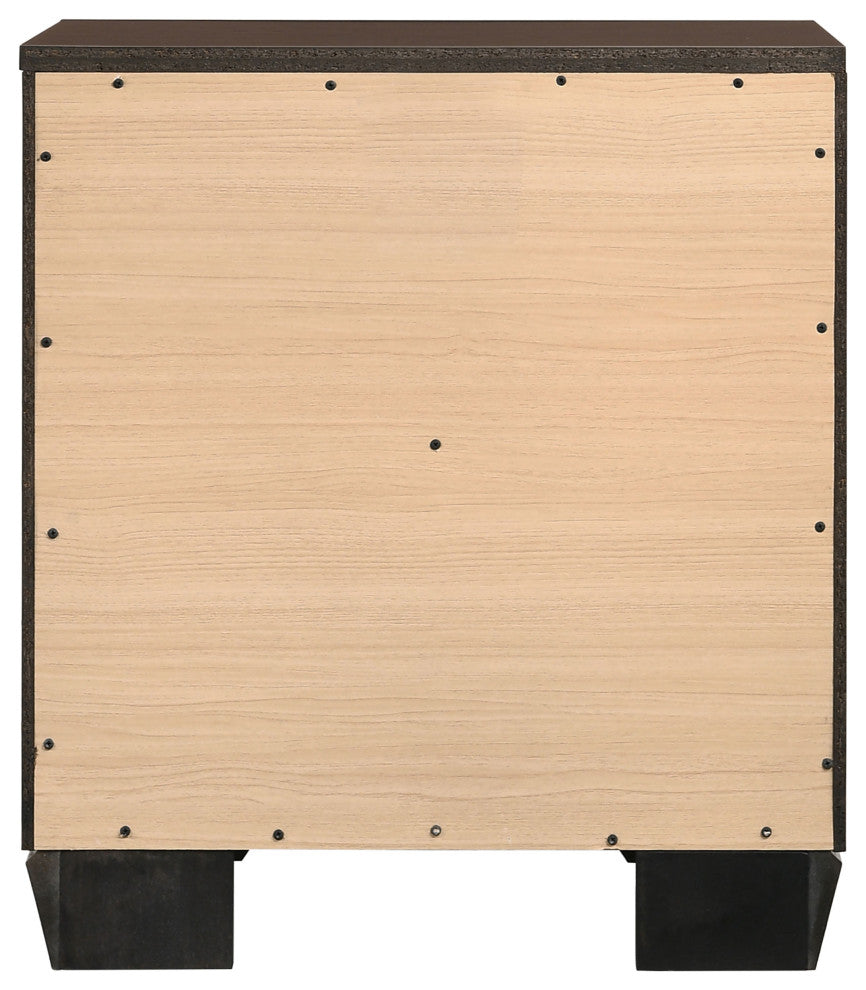 Kauffman 2-drawer Nightstand Dark Cocoa