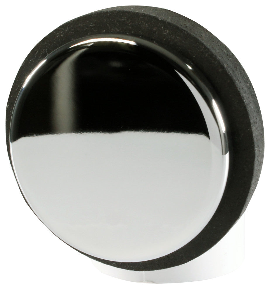 Floating No-Hole Overflow Faceplate In Polished Brass, Polished Nickel