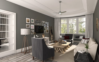 Casablanca 44" Wisp Pewter Ceiling Fan With Light and Remote