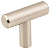 Elements 40 Naples 1-9/16" Solid Steel "T" Bar Cabinet Knob / - Satin Nickel