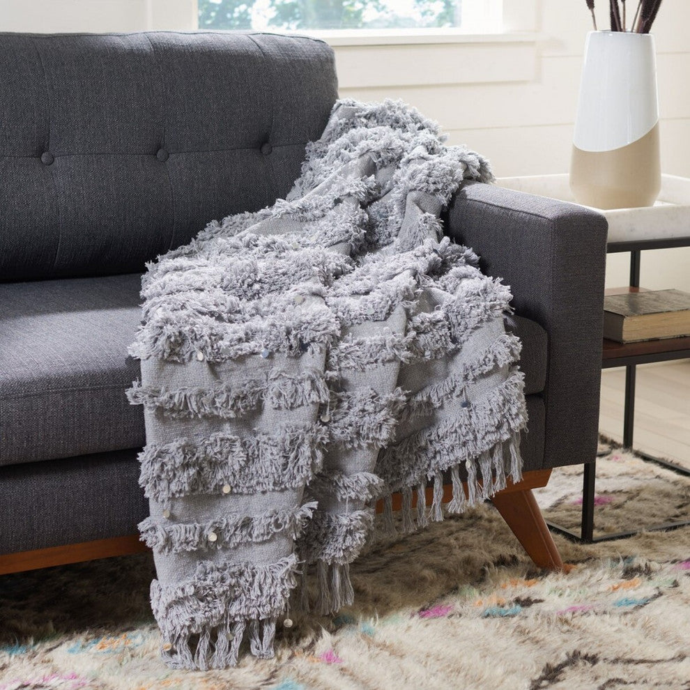 Safavieh Norlen Throw, Grey