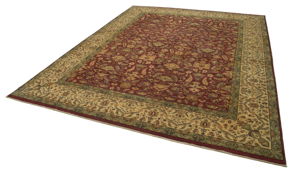 Rug N Carpet - Handmade Oriental 11' 8" x 14' 11" Oversize Oushak Area Rug