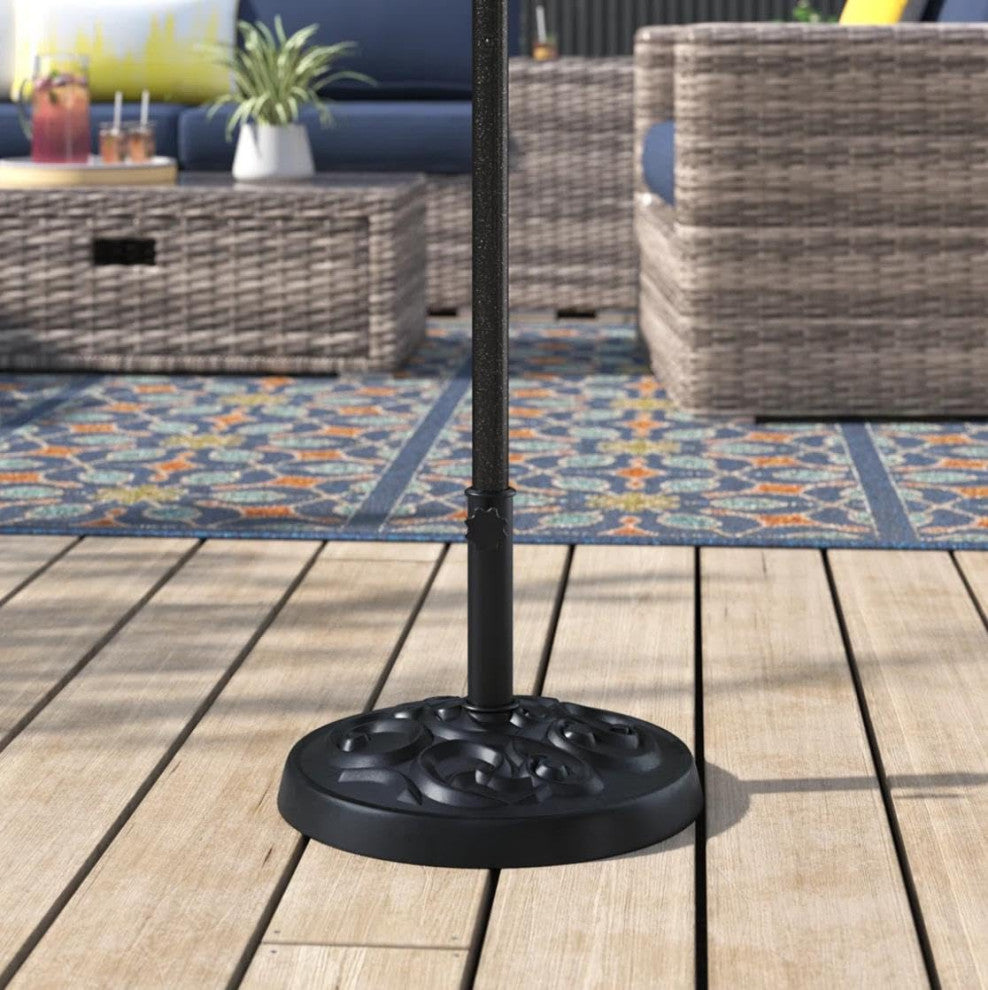 Rainey Resin Umbrella Base, Floral
