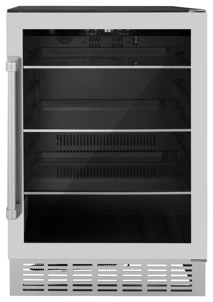 ZLINE 24" Monument 154 Can Beverage Fridge in Stainless Steel (RBV-US-24)