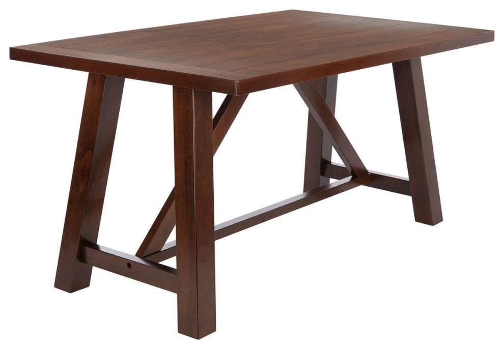 Safavieh Ainslee Rectangle Dining Table, Brown