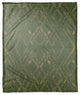 Green and Gold Diamond 50x60 Coral Fleece Blanket