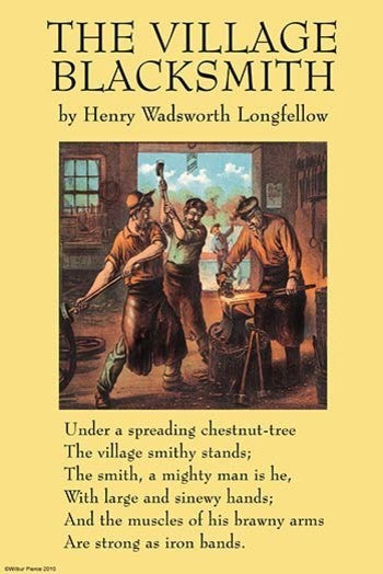 The Village Blacksmith- Paper Poster 20" x 30"