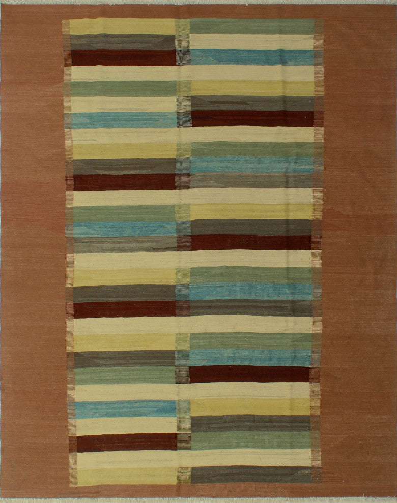 Winchester Kilim Mukaddes Brown Rug