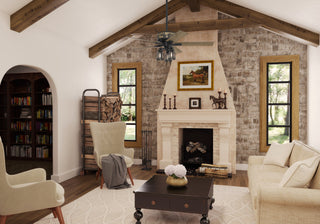 Hunter 52" Mt. Vista Ceiling Fan, Natural Iron With LED Light and Pull ChainNone