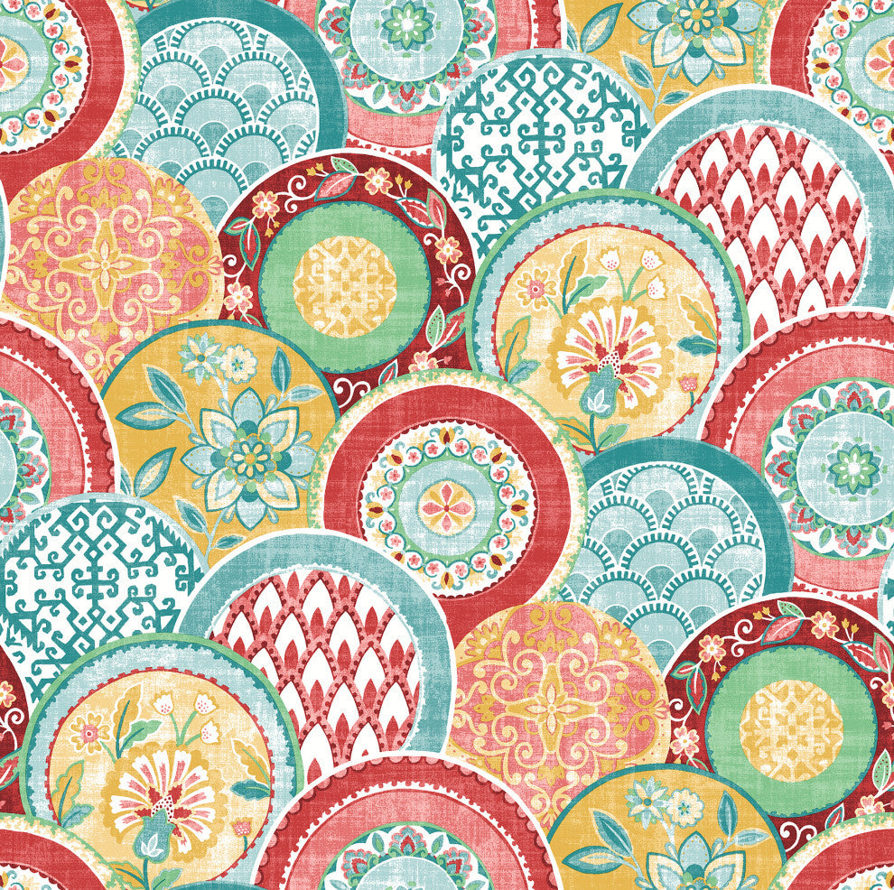 Laguna Coral Plate Wallpaper Bolt
