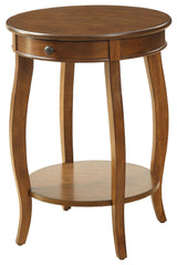 Urban Designs Alba Wooden Accent Side Table, Walnut Brown