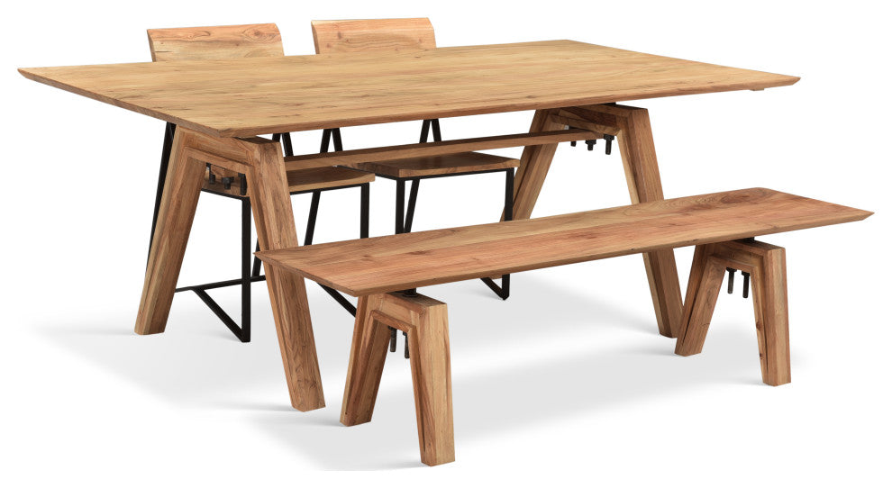 Branch Live Edge Industrial Dining Table