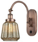 Innovations 918-1W-AC-G146 1-Light Sconce, Antique Copper