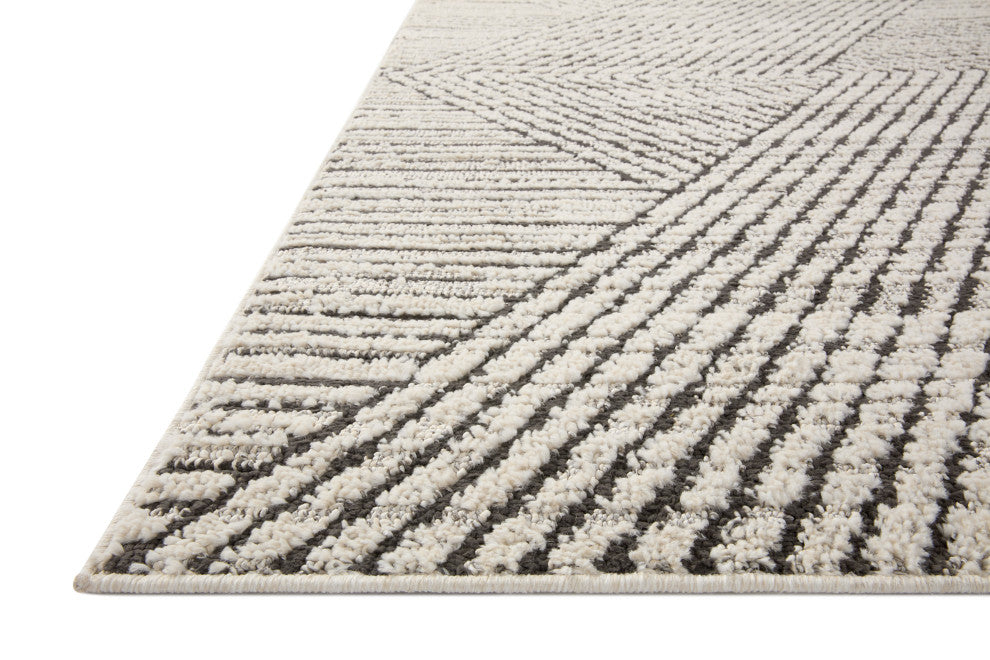 Loloi II Fabian Charcoal/Ivory 7'10"x10' Area Rug