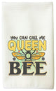 You Can Call Me Queen Bee Honeycomb Microfiber Waffle Weave Kitchen Dish Towel