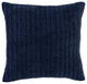 Benzara BM228836 Square Fabric Throw Pillow With Hand Knit Details, Blue