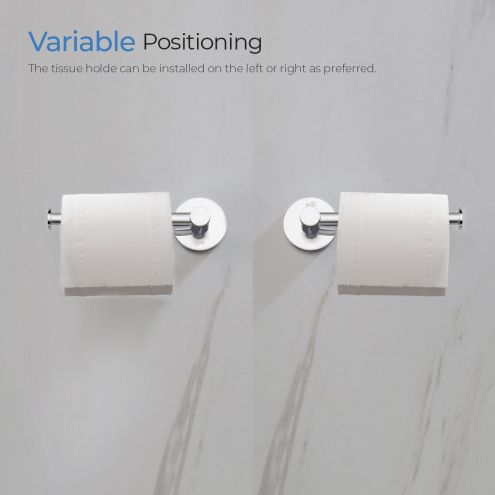 Circular Bathroom Tissue Holder KBA1402, Chrome