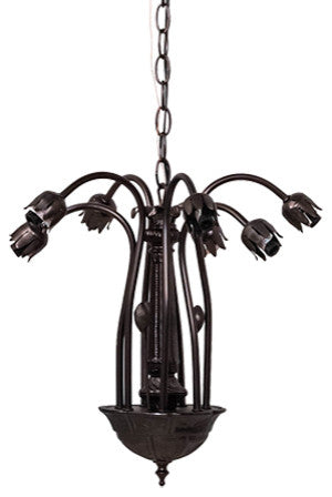 Meyda Lighting 15513 16" Wide Lily 7 Light Chandelier Hardware