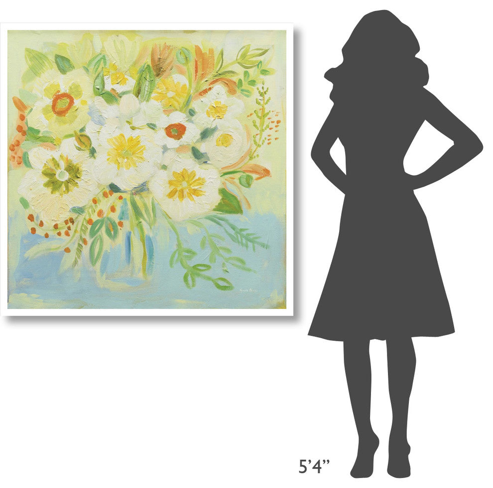 "Camillia" Digital Paper Print by Farida Zaman, 42"x42"