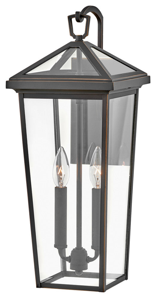 Hinkley Alford Place 20" Md Outdoor LED Wall Mount Lantern, Oil Rubbed Bronze