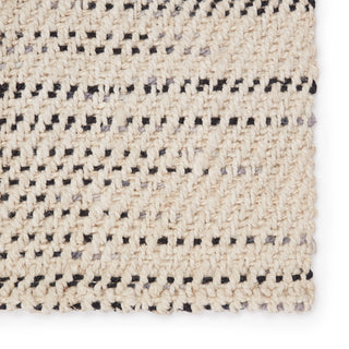 Jaipur Living Almand Natural Solid White/Black Area Rug, 9'x12'