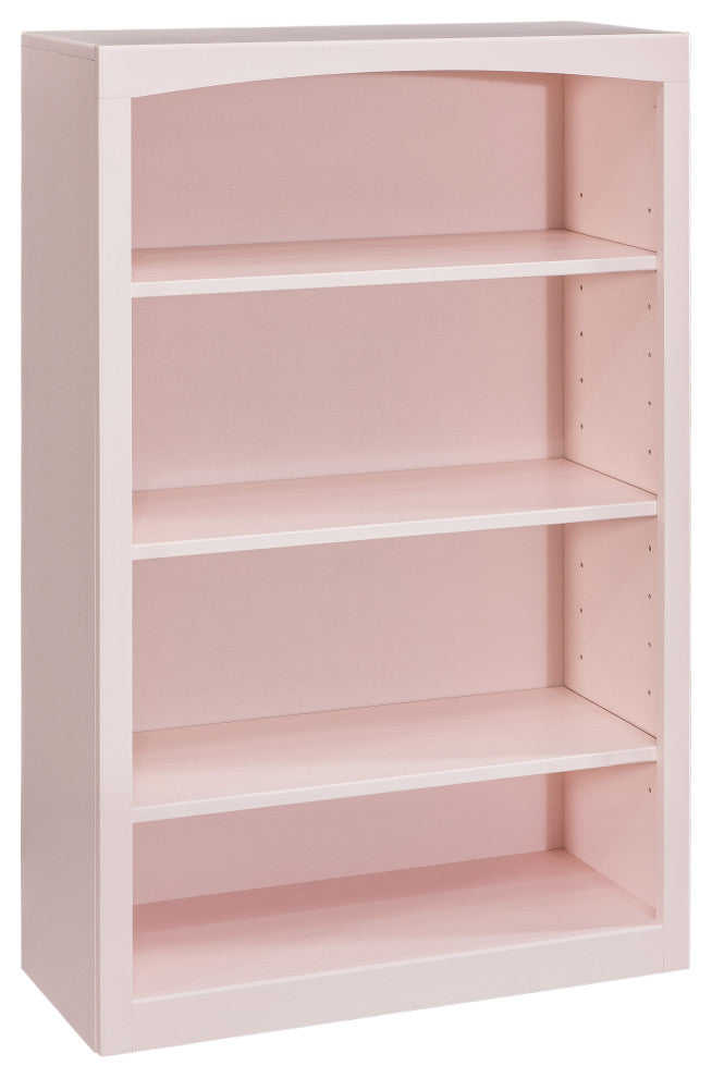 Solid Wood Bookcase, 48"x30", Blush Pink