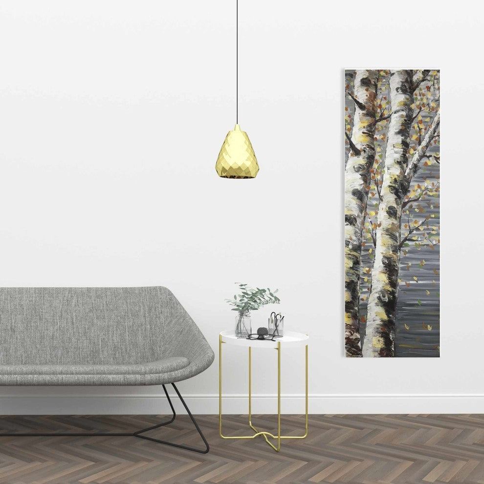 Budding White Birches Print on Wrapped Canvas