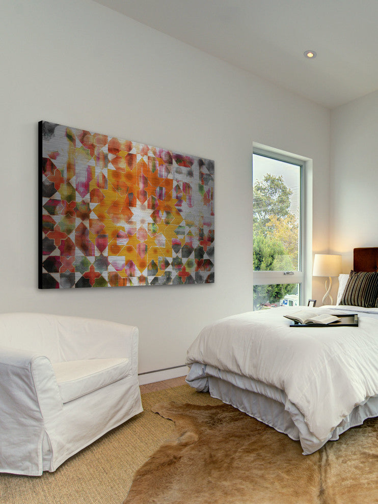 "Zinn" UV Ink Print on Brushed  Aluminum, 45"x30"