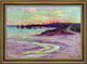 Henri Moret The Point De Lervily, Brittany Framed Premium Canvas Print, 18"x27"