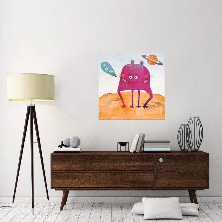 "Alien Friend Number 2" Stretched Canvas Giclee by Skip Teller, 36x36"
