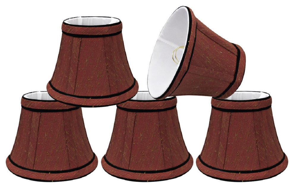 30001-5 Small Bell  Chandelier Clip On Lamp Shade Rust 3"x5"x4"