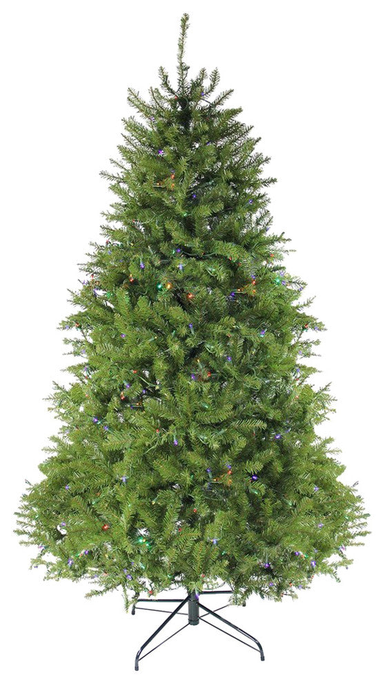 Northern Pine Full Christmas Tree, Multicolor LED Lights