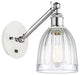 Innovations 317-1W-WPC-G442-LED 1-Light Sconce, White and Polished Chrome