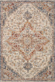 Loloi II Sorrento Ivory/Fiesta 18"x18" Sample Rug