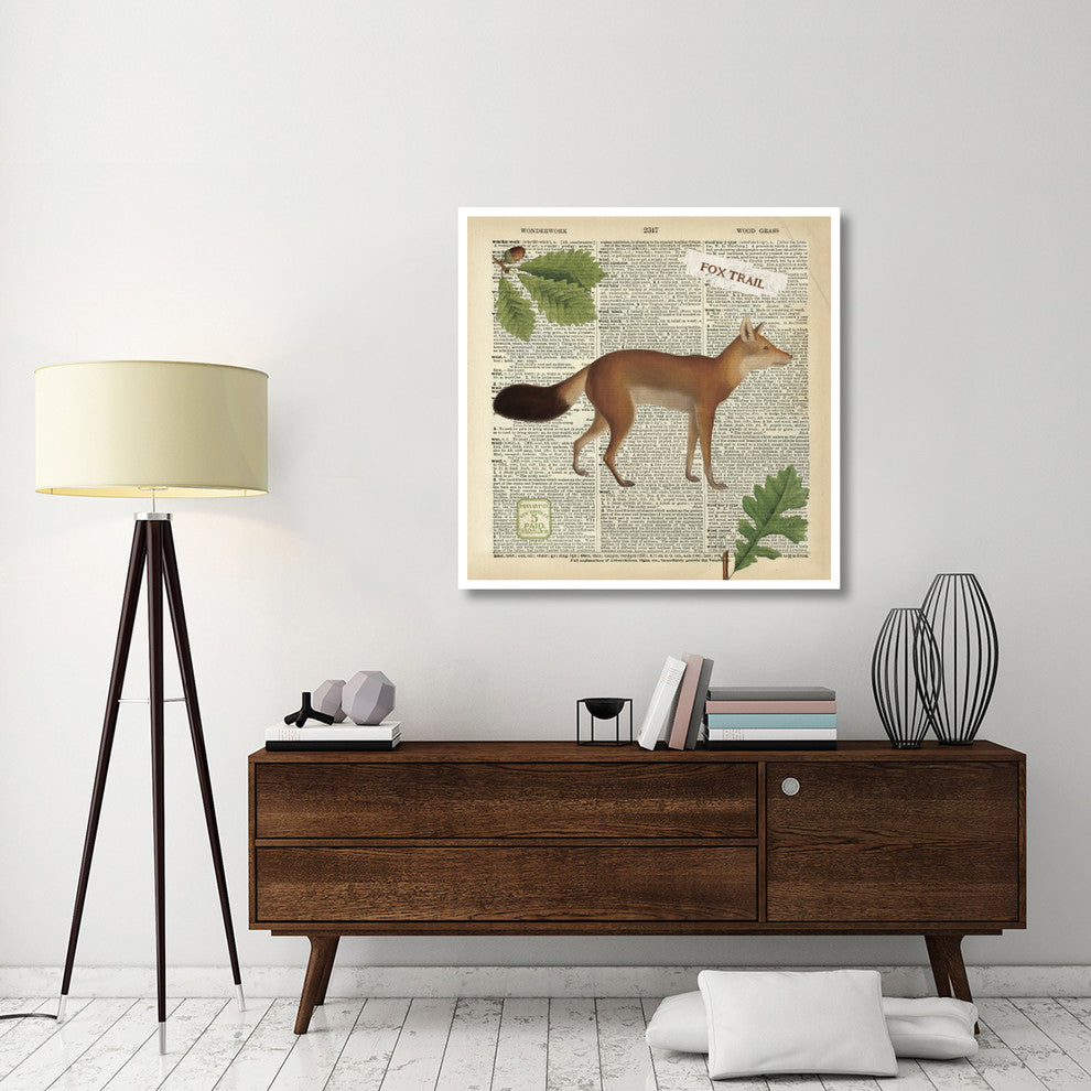 "Lodge Collage IV" Digital Paper Print by Katie Pertiet, 42"x42"