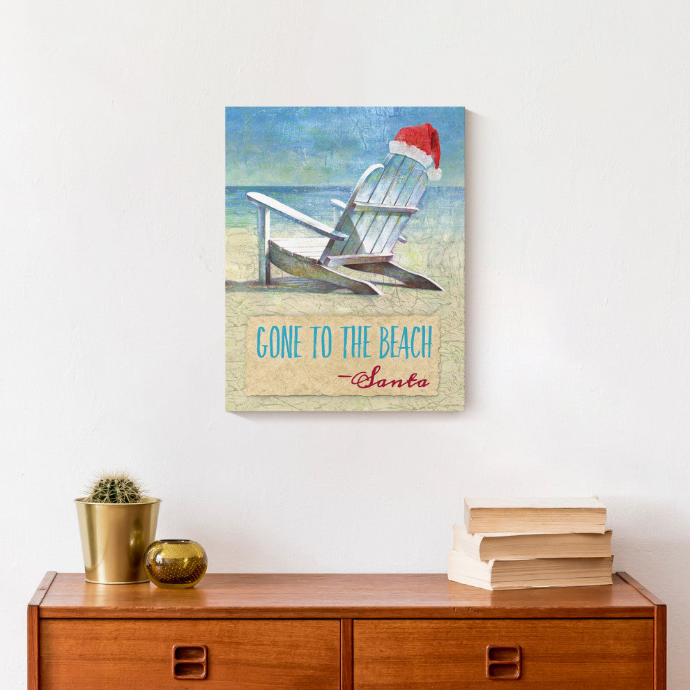 Gone to the Beach 11x14 Canvas Wall Art