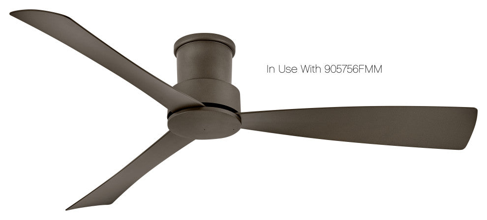 Hinkley Iver 56" Indoor/Outdoor LED Fan with, Metallic Matte Black