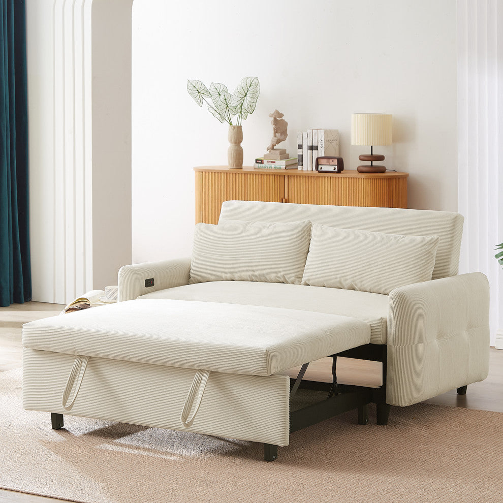 Gewnee 2 Seat Loveseat Sofa Modern Sleeper Sofa