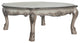 54" Bone Solid And Manufactured Wood Coffee Table
