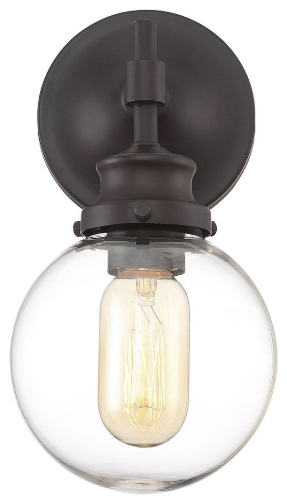 Savoy House Meridian 1 Light Wall Sconce Oil Rubbed Bronze