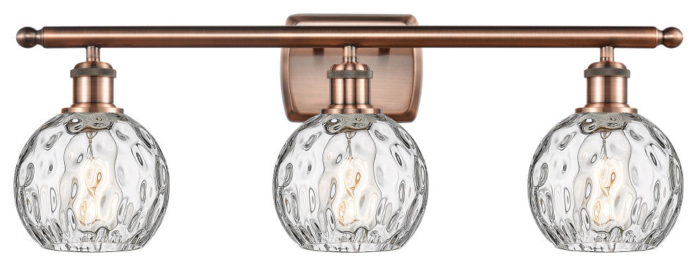Innovations 516-3W-AC-G1215-6 3 Light Bath Vanity Light, Antique Copper