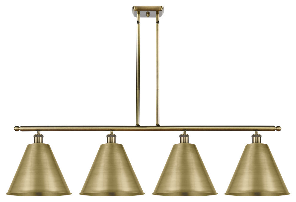 Ballston Cone Island Light, Antique Brass, Antique Brass