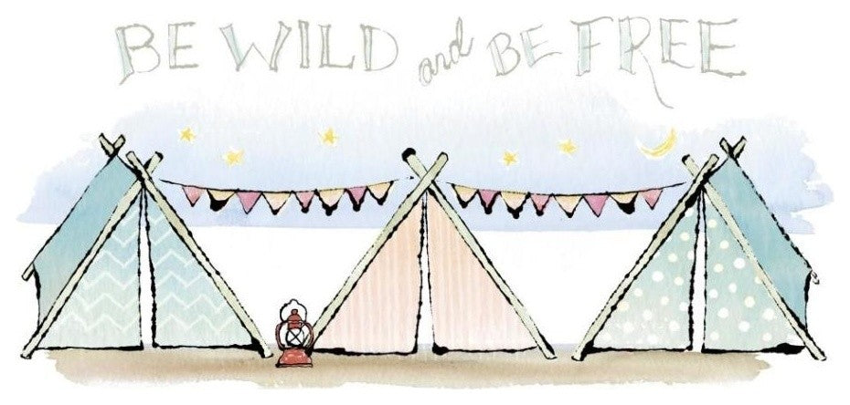 "Girlfriends Cabin VIII" Digital Paper Print by Sue Schlabach, 42"x18"